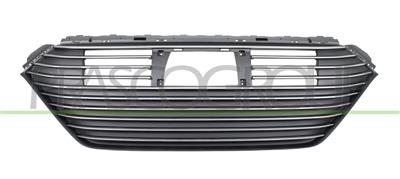 RADIATOR GRILLE-BLACK-WITH CHROME MOLDING-WITH BRAKE ASSISTANT SYSTEM AND PDC HOLE