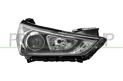 OPTICA DERECHA H7+HB3 ELECTRICA-CON MOTOR-PLATA