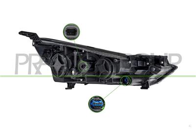 SCHEINWERFER LINKS H7+HB3-MIT LWR-MIT MOTOR-BLAU