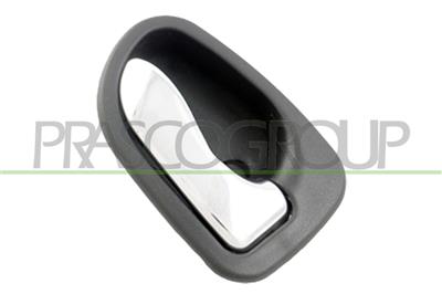 FRONT DOOR HANDLE RIGHT-INNER-WITH CHROME LEVER-BLACK HOUSING