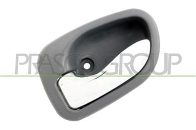 FRONT DOOR HANDLE LEFT-INNER-WITH CHROME LEVER-GRAY HOUSING