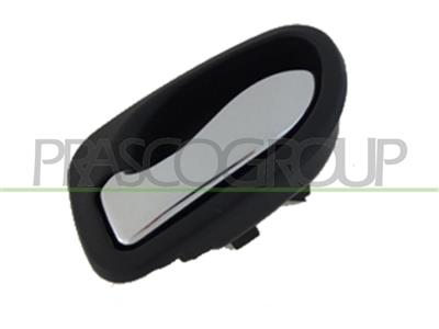 MANECILLA INTERIOR TRASERA IZQUIERDA  CON PALANCA CROMADA-ESCUDO NEGRO