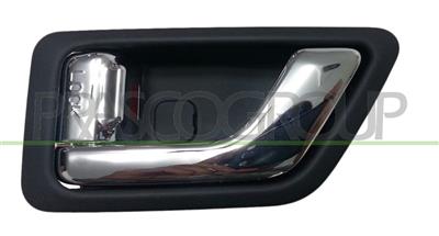 FRONT DOOR HANDLE LEFT-INNER-WITH CHROME LEVER-BLACK HOUSING