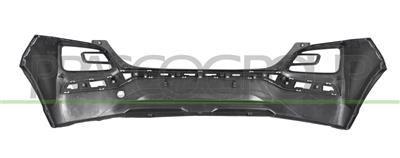 REAR BUMPER-DARK GRAY-WITH CUTTING MARKS FOR PDC