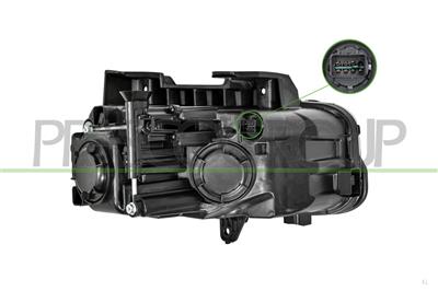 SCHEINWERFER LINKS H7+H7-MIT LWR-MIT MOTOR