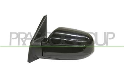 DOOR MIRROR LEFT-ELECTRIC-BLACK-CONVEX-CHROME