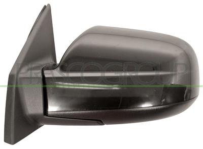 DOOR MIRROR LEFT-ELECTRIC-BLACK-HEATED-CONVEX-CHROME