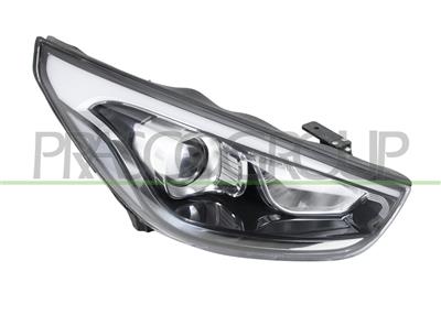 HEADLAMP RIGHT HIR2-PY21W ELECTRIC-WITHOUT MOTOR-BLACK