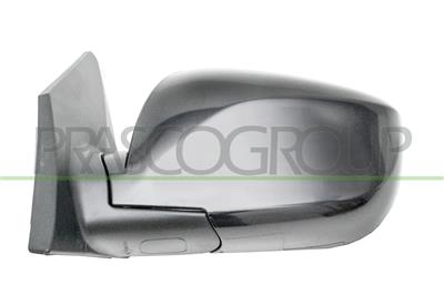 DOOR MIRROR LEFT-ELECTRIC-BLACK-HEATED-CONVEX-CHROME