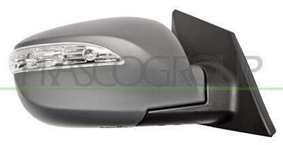 DOOR MIRROR RIGHT-ELECTRIC-PRIMED-WITH LAMP-CONVEX-CHROME-8H5P