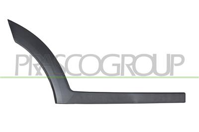 MOLDURA PUERTA TRASERA DERECHA-CON CLIPS-NEGRA-GRANULADA