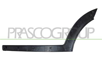 MOLDURA PUERTA TRASERA DERECHA-CON CLIPS-NEGRA-GRANULADA