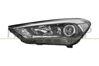 SCHEINWERFER LINKS H7+H7+H7-MIT LWR-MIT MOTOR-MIT TAGFAHRLICHT-LED-SCHWARZ