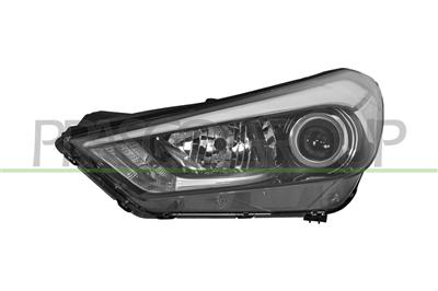 SCHEINWERFER LINKS H7+H7+H7-MIT LWR-MIT MOTOR-MIT TAGFAHRLICHT-LED-SCHWARZ