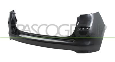 REAR BUMPER-BLACK-SMOOTH-FINISH TO BE PRIMED-WITH CUTTING MARKS FOR PDC