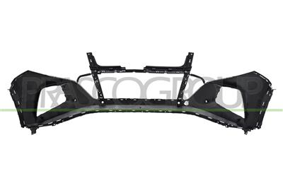 FRONT BUMPER-BLACK-SMOOTH-FINISH TO BE PRIMED-WITH PDC HOLES+SENSOR HOLDERS-WITH CUTTING MARKS FOR PARK ASSIST
