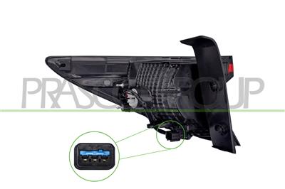 TAIL LAMP RIGHT-OUTER-WITH BULB HOLDER-WITH WIRING
