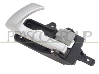 FRONT/REAR DOOR HANDLE LEFT-INNER-WITH SILVER LEVER-GRAY CLOSE BUTTON