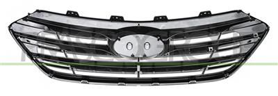 RADIATOR GRILLE-BLACK-WITH CHROME FRAME AND MOLDINGS