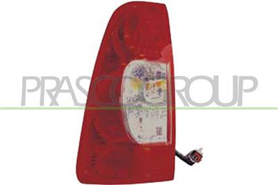 TAIL LAMP LEFT-WITHOUT BULB HOLDER-RED/CLEAR-SMOKE BASE
