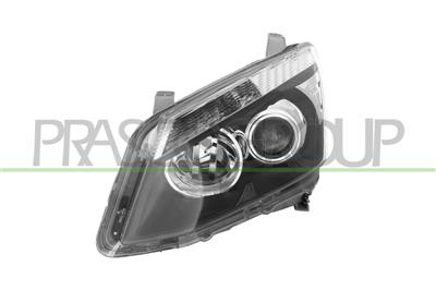 HEADLAMP LEFT H11+HB3 ELECTRIC-WITHOUT MOTOR-BLACK
