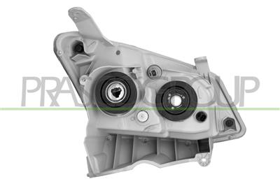 HEADLAMP LEFT H11+HB3 ELECTRIC-WITHOUT MOTOR-BLACK