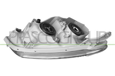 HEADLAMP LEFT H11+HB3 ELECTRIC-WITHOUT MOTOR-BLACK