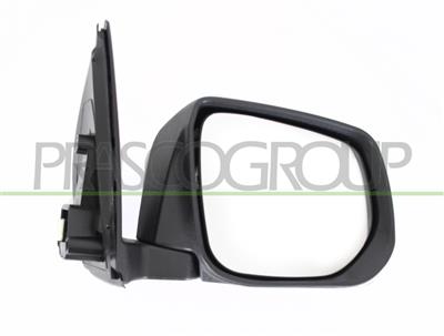 ESPEJO DERECHO ELECTRICO-NEGRO-ABATIBLE-CON PILOTO-CONVEXO/CROMADO-CON CARCASA CROMADA