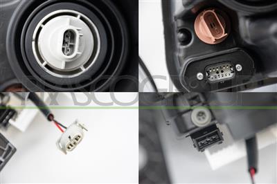 HEADLAMP RIGHT H9 ELECTRIC-WITH MOTOR