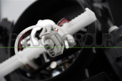 HEADLAMP LEFT H9 ELECTRIC-WITH MOTOR-BLACK