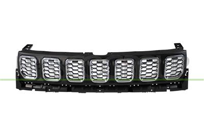 RADIATOR GRILLE-BLACK-WITH CHROME MOLDINGS