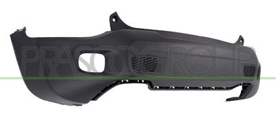 REAR BUMPER-LOWER-BLACK-TEXTURED FINISH-WITH CUTTING MARKS FOR PDC MOD. LIMITED