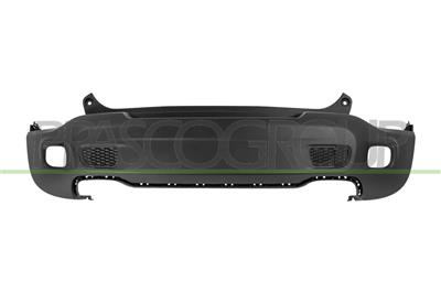 REAR BUMPER-LOWER-BLACK-TEXTURED FINISH-WITH CUTTING MARKS FOR PDC MOD. LIMITED