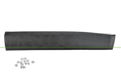 FRONT RIGHT DOOR MOLDING-BLACK-TEXTURED FINISH-WITH CLIPS-WITH BI-ADHESIVE