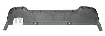 SPOILER STOSSTANGE HINTEN-SCHWARZ-GENARBT-MIT EINZELAUSPUFF RECHTS