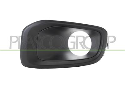 FRONT BUMPER GRILLE LEFT-WITH FOG LAMP HOLES-BLACK