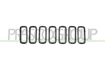 RADIATOR GRILLE MOLDINGS-ANTHRACITE-(7 PCS)