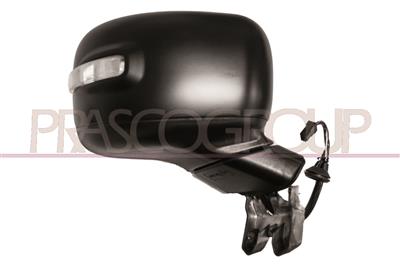 RETROVISORE DESTRO-ELETTRICO-NERO-TERMICO-CON SONDA-CON FANALE-CONVESSO-8 PINS