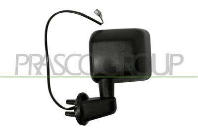 DOOR MIRROR LEFT-ELECTRIC-BLACK-HEATED-FLAT