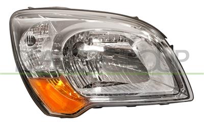 HEADLAMP RIGHT H4 ELECTRIC-WITHOUT MOTOR-AMBER LAMP
