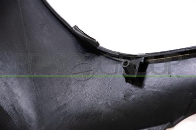 PARAURTI ANTERIORE-NERO-LISCIO DA PRIMERIZZARE-CON FORI PDC+SUPPORTI-CON TRACCE PARK ASSIST