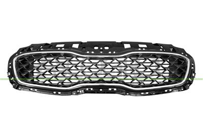 GRILLE CALANDRE NOIRE-AVEC FINITION CHROMEE