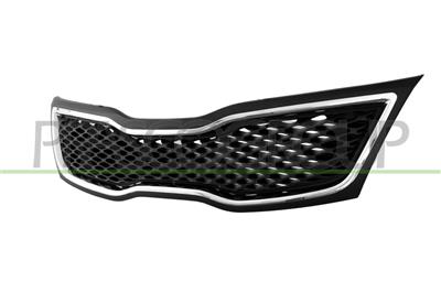 RADIATOR GRILLE-BLACK-WITH CHROME FRAME