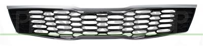 RADIATOR GRILLE-BLACK-WITH CHROME MOLDING