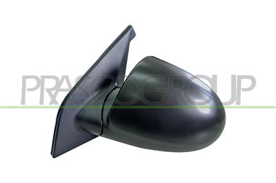 DOOR MIRROR LEFT-ELECTRIC-BLACK-HEATED-CONVEX-CHROME