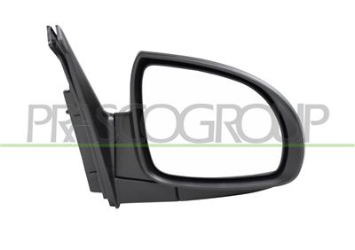 DOOR MIRROR RIGHT-ELECTRIC-SMOOTH FINISH TO BE PAINTED-HEATED-CONVEX-CHROME-5 PINS