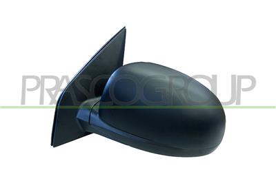 DOOR MIRROR LEFT-ELECTRIC-BLACK-CONVEX-CHROME