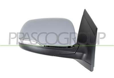 DOOR MIRROR RIGHT-ELECTRIC-PRIMED-HEATED-FOLDABLE-WITH LAMP-CONVEX