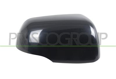 DOOR MIRROR COVER RIGHT-BLACK-WITH LAMP HOLE