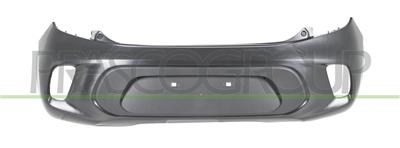 REAR BUMPER-BLACK-SMOOTH FINISH TO BE PRIMED-WITH CUTTING MARKS FOR PDC